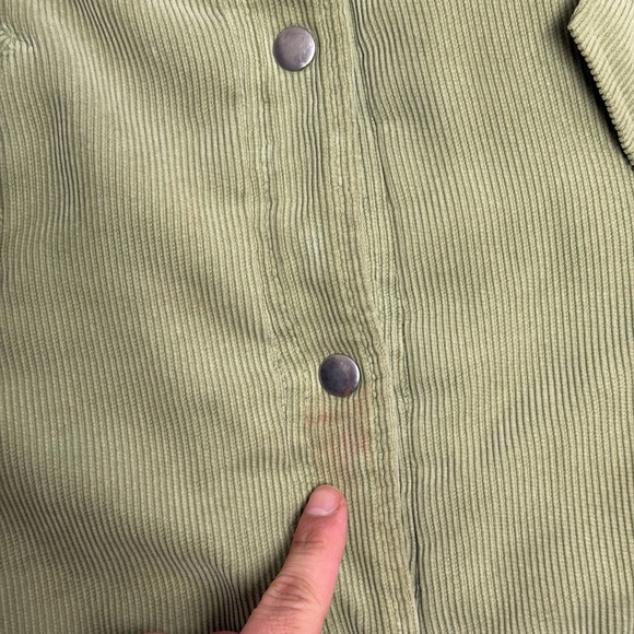 Vintage Patagonia Jacket Women’s M Green Corduroy Cordwarmer Fleece Lined Y2K - Picture 9 of 12